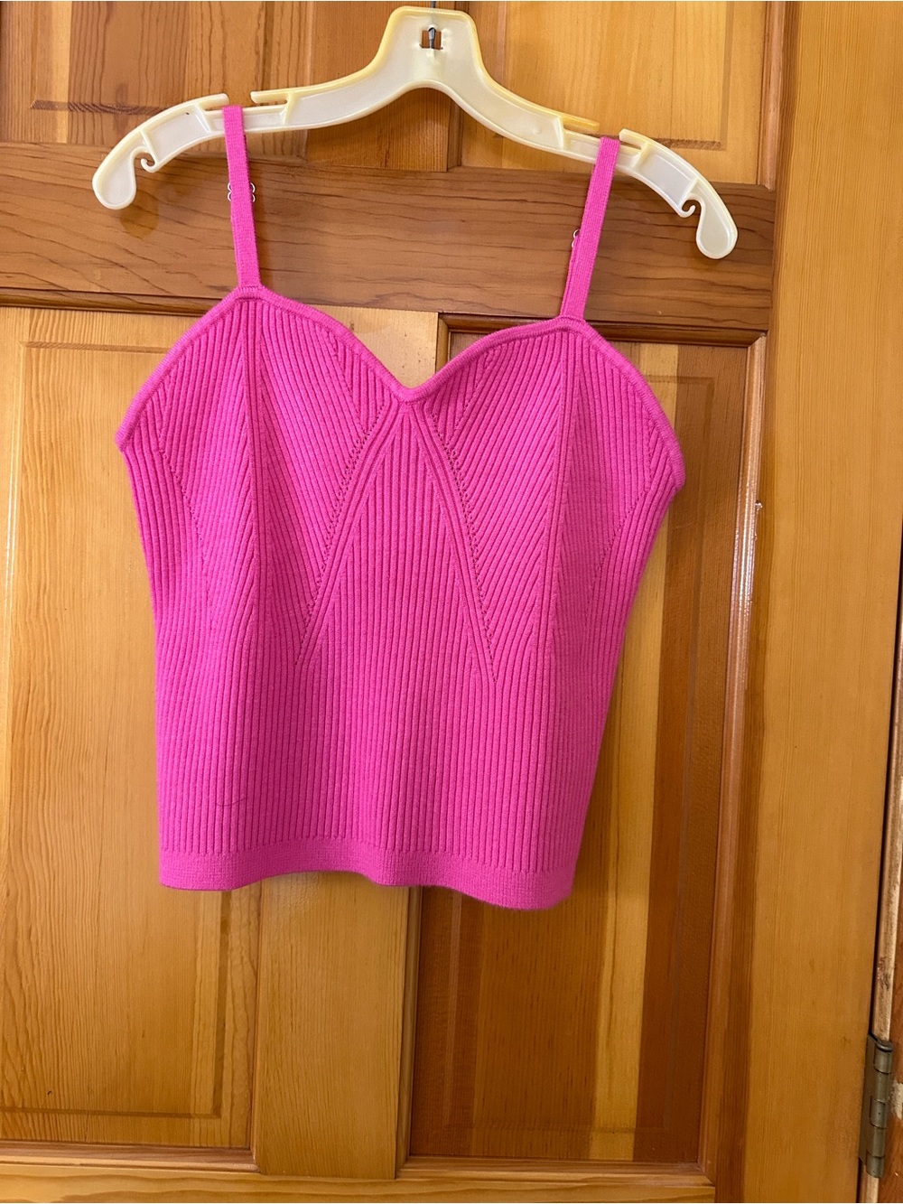 wild fable Hot Pink Ribbed Sweetheart Cami